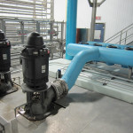 Chiller Turbine Style Pumps Draw Water from Sump at High Volumes - Strainers Plumbed in Parallel to Remove Suspended Particles